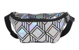 Adidas Originals Artificial Leather Fanny Pack Regular Women's Dazzling Color Silver GE5452