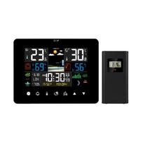 Weather Forecast Station Moon Phase Tides Tracking Wireless Sensor Color Display Temperature Humidity Monitor Alarm Clock 1