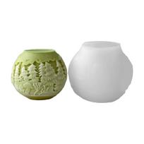 Festives Silicone Craft Christmasl Ball Mold Multipurpose Holiday Decorations And DIY Candle Soap Making Supplies