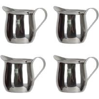 4 Pieces Milk Frothing Pitcher Stainless Steel Nonslip Small Pots Milk Jugs 1
