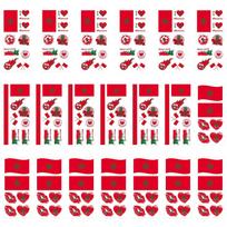 Soccer Temporary Tattoos, Football Fan Stickers, Body Decals for Adults and Kids One Size