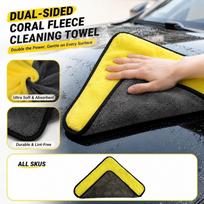 Reversible Two-Color Cleaning Cloth One Size geltona