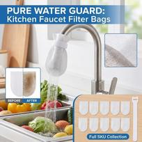 Faucet Filter Bag for Kitchen - - Cotton Filter Pad for Tap one size balta