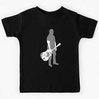 Playing Acoustic Guitar Cool Musician Guitarist Kids T-Shirt 120