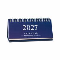 Standing 2027 Desk Calendar Coil Flip Calendar New Standing Calendar  Home Office Dark Blue
