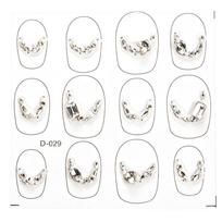 Redanco Nail Art Rhinestones: Mosaic & Zirconia Pearl French Luxury Decorations D-029
