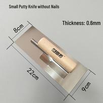 Stainless Steel Putty Knife for Wall Smoothing and Base Coat Finishing