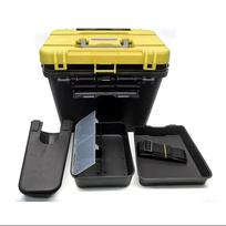Multi-functional Fishing Box Shoulder Bag: Raft Fishing Tool, Lure & Gear Storage Bucket geltona