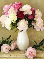 5D Diy Diamond Painting Flowers Cross Stitch Kits Round Diamond Embroidery Full Drill Mosaic Home Decor Gift Full Round 20x30CM