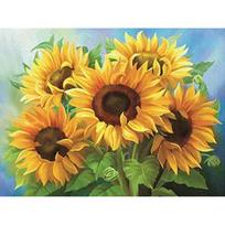 5D DIY Diamond Painting Sunflower Picture Full Drill Diamond Embroidery Mosaic Flowers Cross stitch Home Wall Art Decor Crafts Full Round 20x30CM