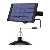 Saulės pakabinami šviestuvai lauko senoviniai LED saulės baterijų šviestuvai su 1/2/3/4 lempomis IP65 vandeniui atsparus sieninis jutiklis, apsauginis apšvietimas 1 Lamp