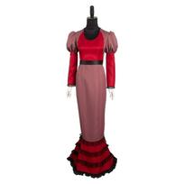 Rosie Habzin Cosplay Fantasy Women Red Dress Roleplaying Costume Outfits Female Girls Halloween Carnival Disguise Suit L