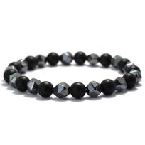 Rankų darbo natūralaus akmens apyrankė Hematite Tigro Eye Akmens karoliukais apyrankė Amuletas Budos karoliukai vyrams Moteriški Joga Pulsera papuošalai