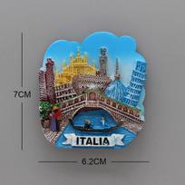 Liucernos liūtas Makao Italija Venecija Naujoji Zelandija 3D magnetinis šaldytuvo lipdukas Suvenyrai namų dekoravimas Budapeštas Vengrija Kambodža blue