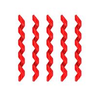5Pcs Elastic Rubber Bike Brake Cable Sleeves Housing Protect Bicycles Lines Easy Installation Enhances Brake Line Safety raudona