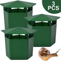 3 vnt. Žalias ABS plastikas Sraigių narvas Šliužų gaudyklė Įrankis Spąstai 3 PCS