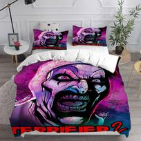 Terrifier 2 (2022) Bedding Sets Bed Cover Comforter Duvet Cover Pillow Case 2-3 Pieces Sets Horror Christmas Decoration EU Single 135x200cm