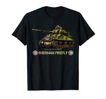 World War 2 British Army Tank Sherman Firefly Gift T-Shirt Men Cotton O-neck Tshirt Hip Hop Tees Streetwear Harajuku S