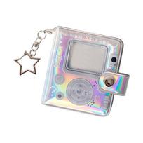 2Inches Mini Photo Album with Keychian Small Kpop Photocard Binder Album, Kpop Photocard Holder Book,Photocard Holder