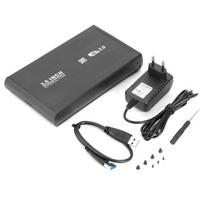 Išorinio kietojo disko dėklas Išorinis 3,5 col. kietojo disko korpusas, USB 3.0, sidabrinis (EU)