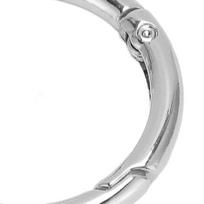 20pcs Silver Spring O Rings 40MM Spring Clasps Jewelry Tools Spring Buckles  Pet Chains sidabras