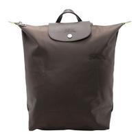 Longchamp sidabrinės metalinės detalės Siuvinėti arkliai Nailoninė kuprinė Vidutinė moteriška kuprinė Ruda 10284919813 Basic Set (Bag)