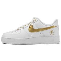 Nike Air Force 1 Air Force 1 Abrasion Resistant Balance Low top Skateboard Shoes Unisex White Gold CW2288-111(Team55-) 42