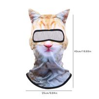 3D Cat Balaclava Motorcycle Cute Full Face Animal Hood Mask Helmet Liner Biker Face Gorra Headgear Hat Skiing Snowboard Hat