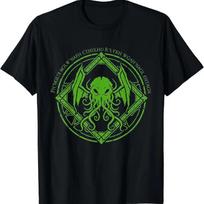Call of Cthulhu Monster Necronomicon R’lyeh Myth Vintage T-Shirt S juoda