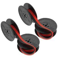 2 Sets Typewriter Ribbon for Old Manual Typewriters Spool Ink Calculator Red/black