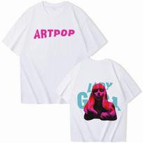 2025 Lady Gaga ARTPOP 10th Anniversary Tshirt With The Same Print New Shortsleeved Womens Shortsleeved S