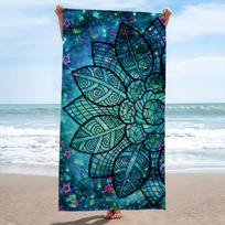 A Microfiber Beach Towel Featuring A Mandala Design,Highly Absorbent And Perfect For Usable In Any Season. W40*H60(CM)