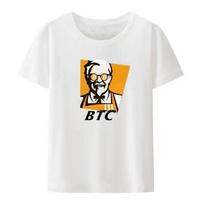 Juokingi Bitcoin Marškinėliai Unisex Trumpomis Rankovėmis BTC Originalus Receptas Kriptovaliuta Kripto Blockchain Stiliaus Laisvalaikio Viršutiniai Drabužiai 80081 S