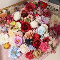 20/40/60/80/100Pcs Random Style Artificial Flowers Mix Fake Flowers for Home Decor Wedding Marriage Decoration DIY Gift Ornament 20Pcs