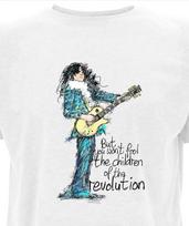 Marc Bolan T Rex Vaikai Revoliucijos Unisex Marškinėliai NI531 Unisex Marškinėliai L gray