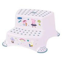 Dviejų pakopų suoliukas Igor "Peppa Pig" 40x37x21cm baltas
