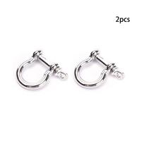 Pin Survival Rope Paracords Bracelet Buckles O-Shaped Shackle Buckle Paracord Bracelets accessories 2pcs