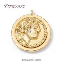 Pendants For Earrings 18K Gold Plated Elizabeth Charms For Jewelry,Decorative Pendant,DIY Jewelry Making Supplies 1 piece