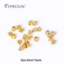 18K Gold Plated Bead Caps Spacer Beads, Separators For beads DIY Jewelry Making Supplies, Bulk Bracelet Necklace Beads Wholesale 50 Pieces