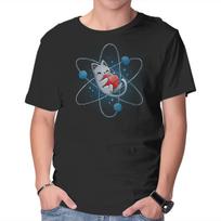 Unisex Crew Neck T-Shirt AtomiCat Graphic Short Sleeve Casual Tee L