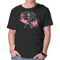 Unisex Crew Neck T-Shirt Dark Nezuko Graphic Short Sleeve Casual Tee M