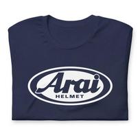 Vyriški ir moteriški marškinėliai Nauja! Balta Arai Šalmo Lenktynių Logotipo Unisex Marškinėliai Juodi ir Tamsiai Mėlyni Dydis S-3XL L blue