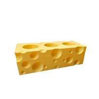 3D Printed Toothbrush Holder with Multiple Slots Cheese Hole Design Durable Bathroom Organizer for Toothbrush Storage and Drying One Size geltona