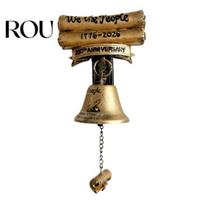 Doorbell for Family Gatherings Wall Mounted Cast Iron Bell Outdoor Vintage Dinner Rustic Hanging Outside Front Door Garden Home Decor Call C