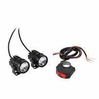 Motociklų LED žibintai su jungikliu, mini, 2 vnt.