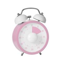 with Stand Countdown Timer 60-Minute Kitchen Cooking Timer Visual Timer  Kids and Adults Round Pink
