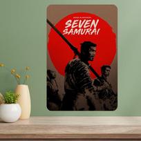 Septyni samurajai Klasikinis filmas Metalinis plakatas Ženklas 20x30cm（7.8x11.8inch）