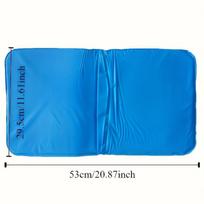 1pc Blue Gel Ice Pack, Portable Muscle Pillow, Summer Cooling Cushion, Hand Washable Fabric Neck Support for Home Bedding, Cooling Comfort, Management 1pc