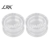 Kitchen Garlic Tool Mincer Tool, Multi-Purpose Manual Rotating Press, Bite-Teeth Crushing Grinder Structure Masher, Transparent Easy to Clean A
