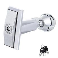 A25F-Universal Vending Machine Lock Set With T-Handle And 3 Keys, Zinc Alloy Replacement For Various Machines